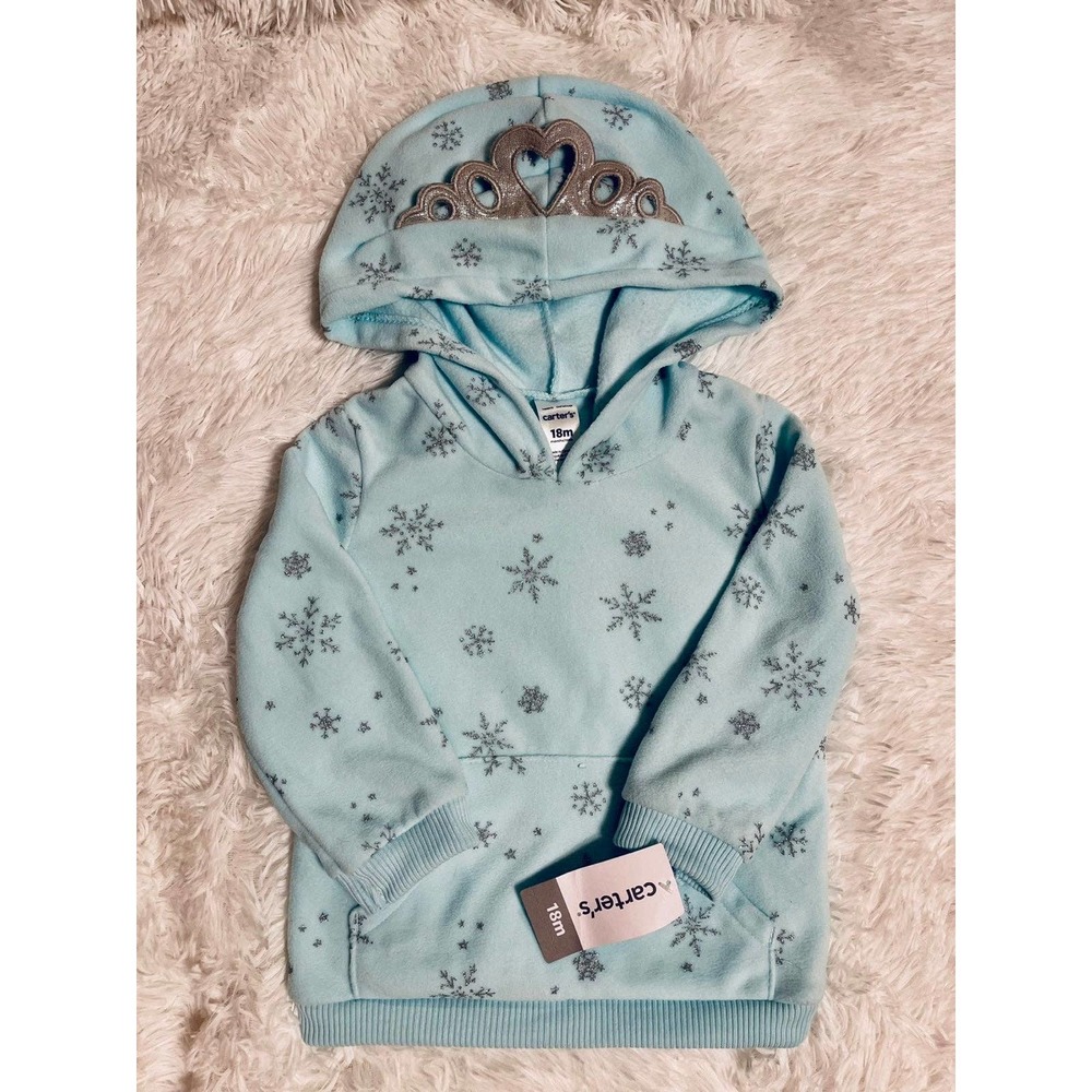 Carter's hoodie for girl with princess detail - new with tags - 18 months